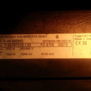 BOSCH PIS679T01E