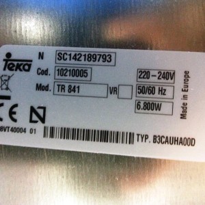 TEKA TR 841 TEKA TR 841