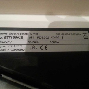 Siemens ET76S502E