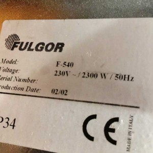 Fulgor F-540 Fulgor F-540